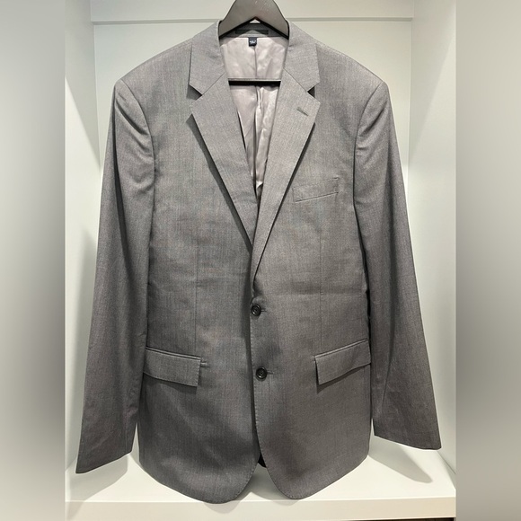 J. Crew Ludlow Slim-fit Suit Jacket Double Vent Loro Piana Wool Charcoal 44L NEW - Picture 6 of 17
